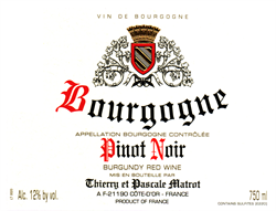 2021 Bourgogne Rouge, Domaine Matrot